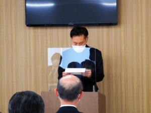 サワ宮城第4工場竣工式 株式会社サワ 代表取締役 山口能史様 式辞