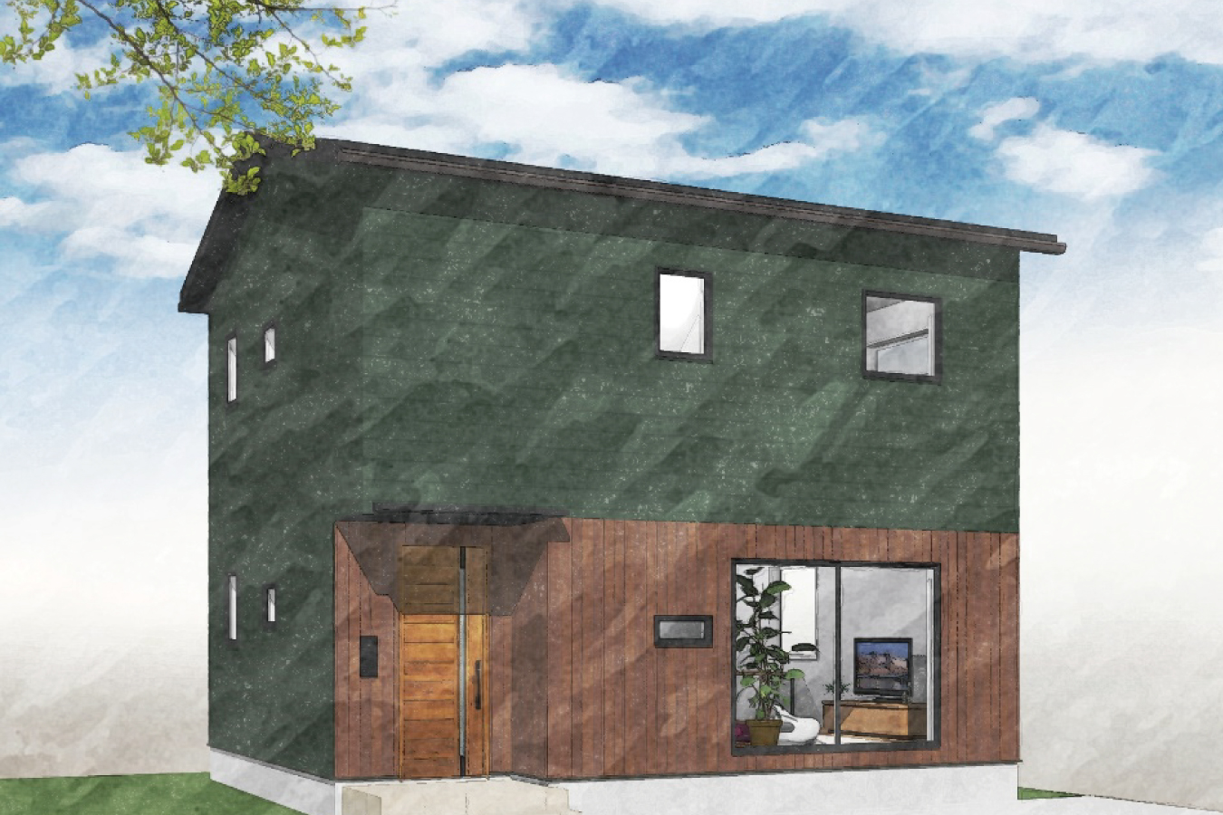 グリーンスタイル 新築建売住宅 長岡市 外観