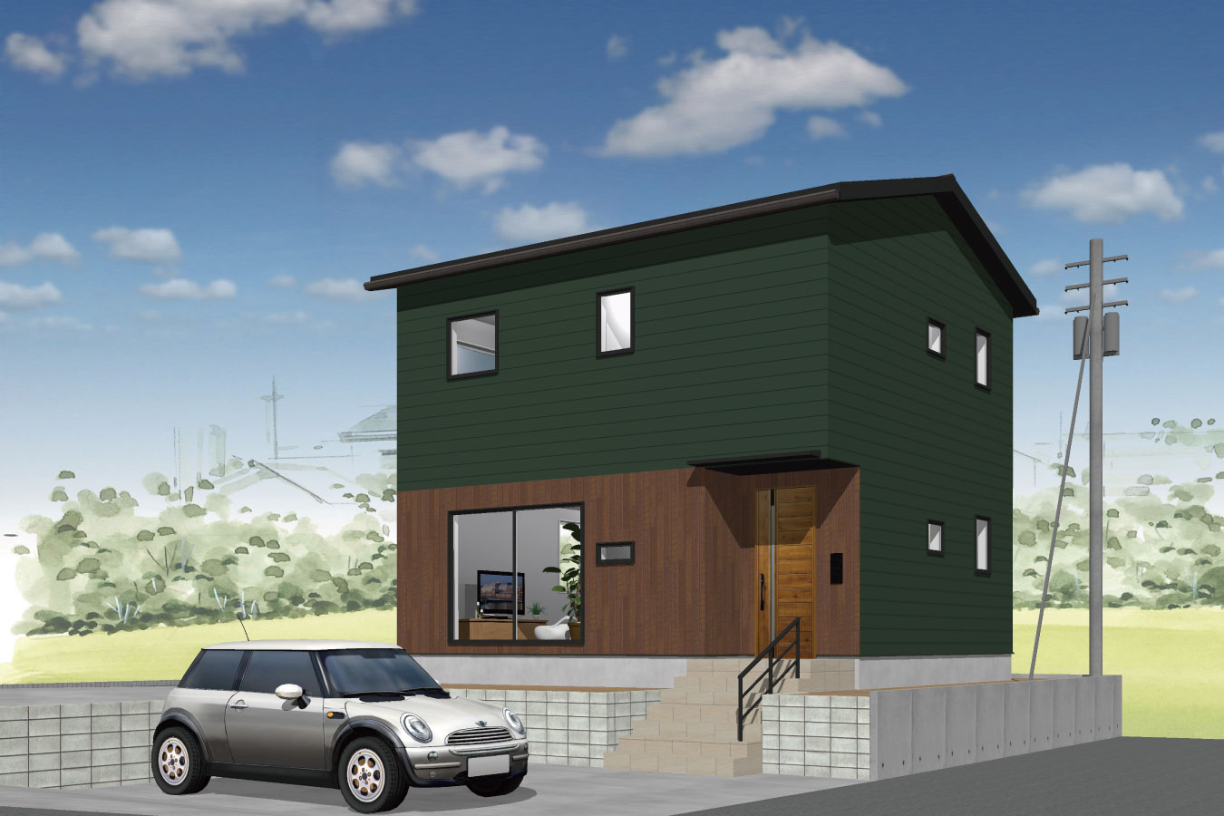 グリーンスタイル 新築建売住宅 長岡市 外観