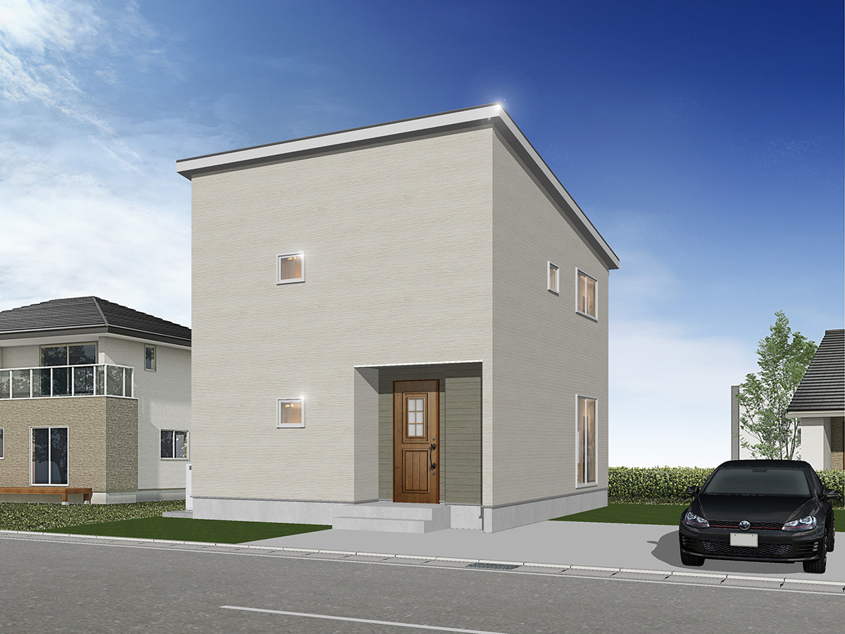 NJ柏崎市東港町25-A棟分譲住宅_外観パース