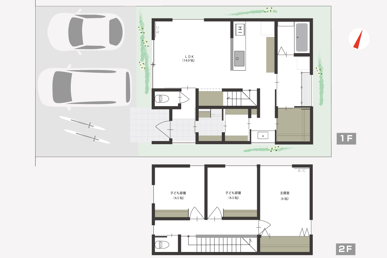 間取り図 グリーンスタイル 分譲住宅 平面図